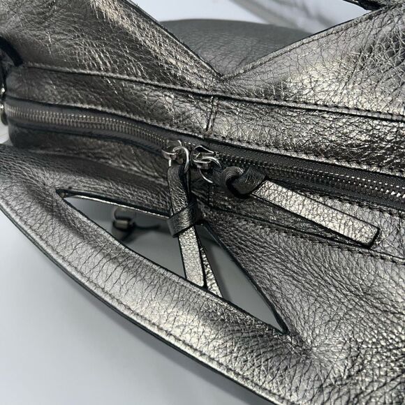 Minelli Paris Vintage Made in Italy Metallic Leather Clutch or Crossbody bag - Picture 11 of 16